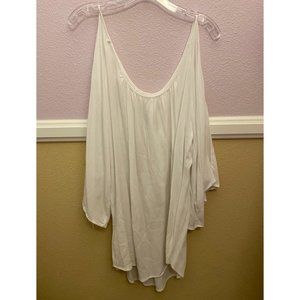 White Open-Shoulder Dress